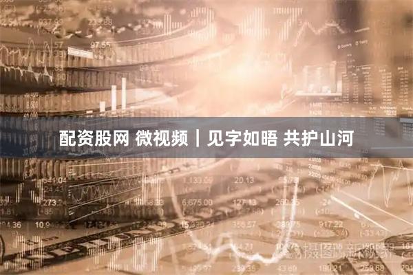 配资股网 微视频｜见字如晤 共护山河