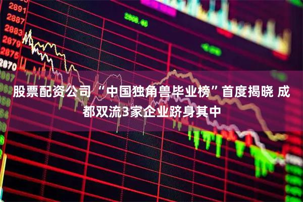 股票配资公司 “中国独角兽毕业榜”首度揭晓 成都双流3家企业跻身其中
