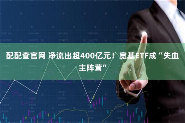 配配查官网 净流出超400亿元！宽基ETF成“失血主阵营”