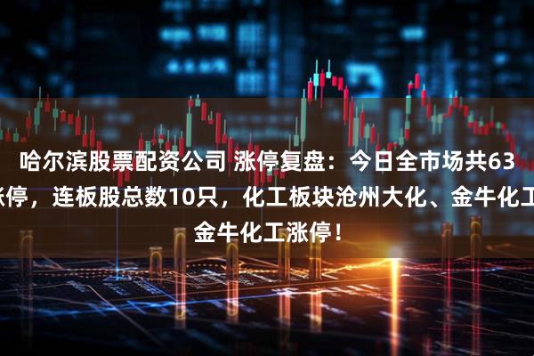 哈尔滨股票配资公司 涨停复盘：今日全市场共63只股涨停，连板股总数10只，化工板块沧州大化、金牛化工涨停！